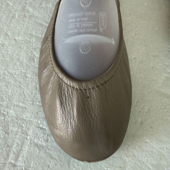 Size 10 - Tieks by Gavrieli Classic The Ballet Flat Reinvented Shoe Leather Tan - Picture 4 of 8